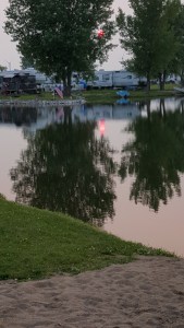 July4RedSunReflection